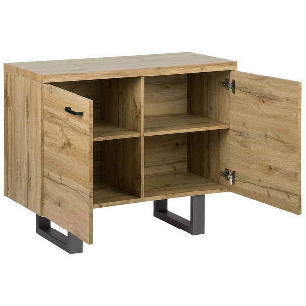 Beliani TIMBER - Sideboard-Lichte houtkleur-MDF