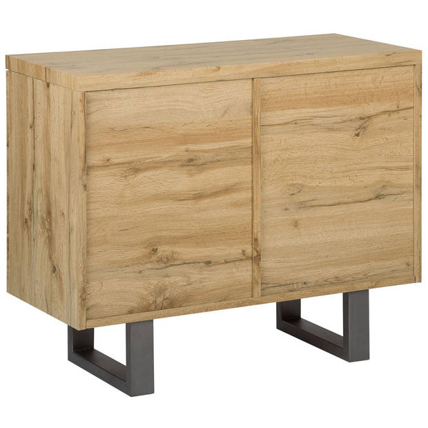 Beliani TIMBER - Sideboard-Lichte houtkleur-MDF