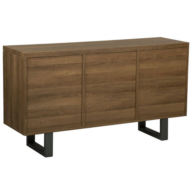 Beliani TIMBER - Sideboard-Donkere houtkleur-MDF