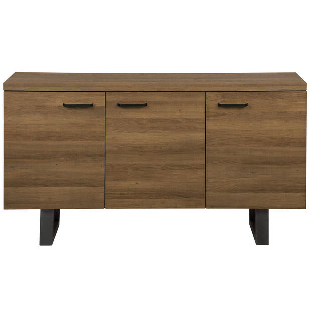 Beliani TIMBER - Sideboard-Donkere houtkleur-MDF