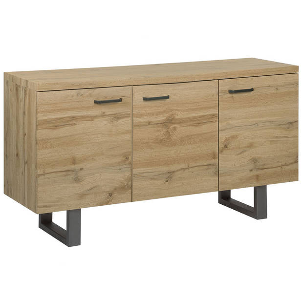 Beliani TIMBER - Sideboard-Lichte houtkleur-MDF