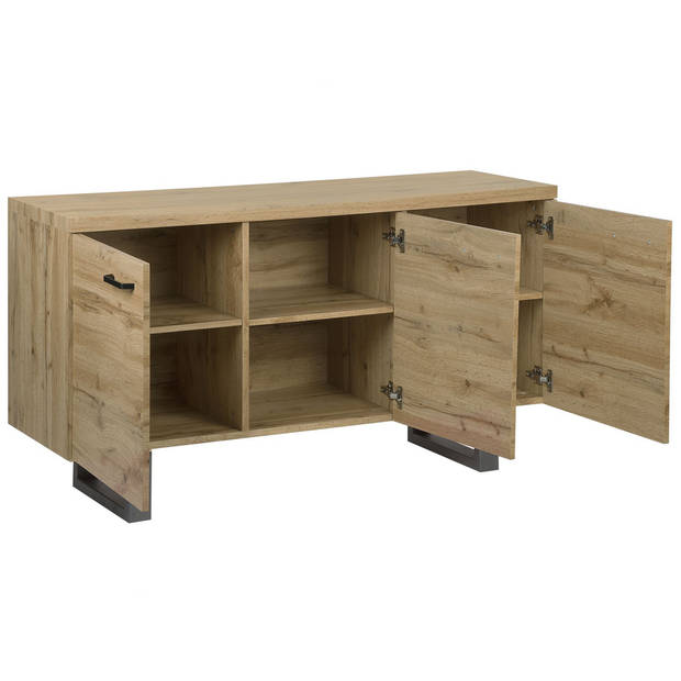 Beliani TIMBER - Sideboard-Lichte houtkleur-MDF