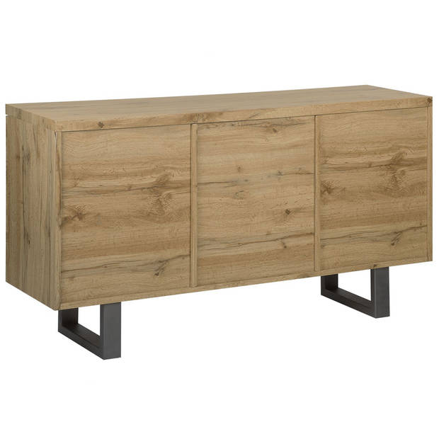 Beliani TIMBER - Sideboard-Lichte houtkleur-MDF