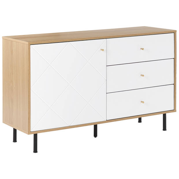 Beliani PALMER - Sideboard-Wit-MDF