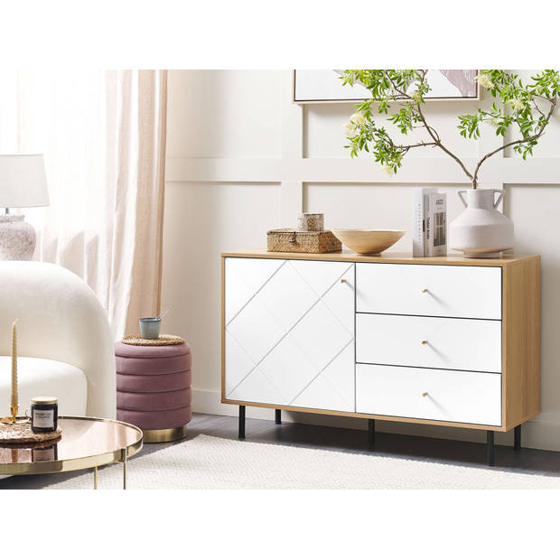 Beliani PALMER - Sideboard-Wit-MDF