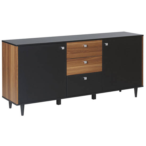 Beliani KURO - Sideboard-Zwart-Vezelplaat