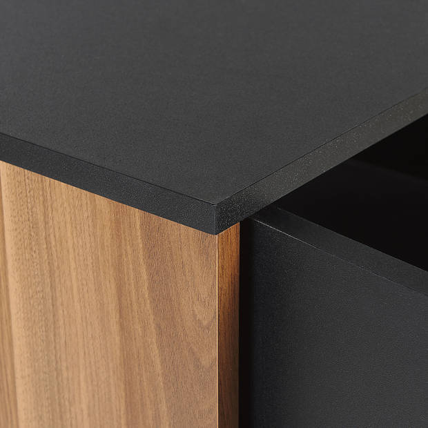 Beliani KURO - Sideboard-Zwart-Vezelplaat