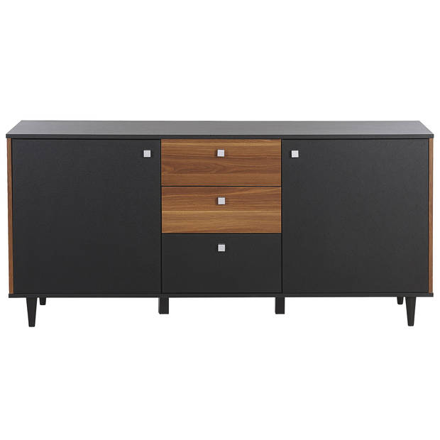 Beliani KURO - Sideboard-Zwart-Vezelplaat