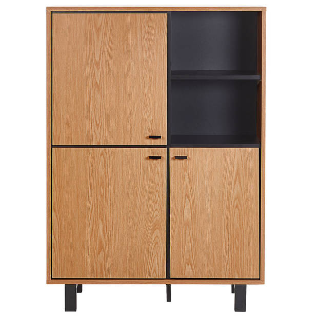 Beliani PARAMOUNT - Sideboard-Lichte houtkleur-Vezelplaat