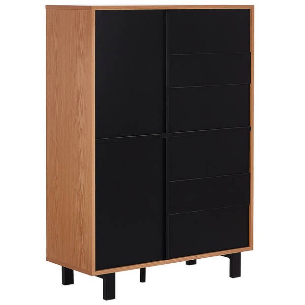 Beliani PARAMOUNT - Sideboard-Lichte houtkleur-Vezelplaat