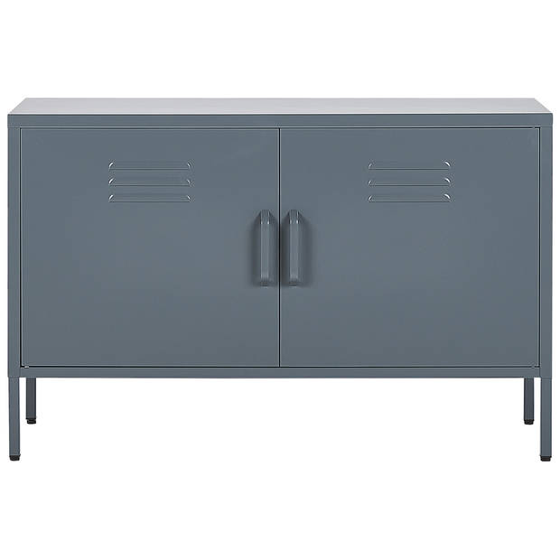 Beliani URIA - Sideboard-Grijs-Staal