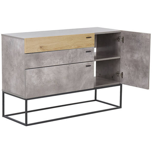 Beliani ARIETTA - Sideboard-Grijs-Vezelplaat