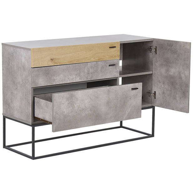 Beliani ARIETTA - Sideboard-Grijs-Vezelplaat