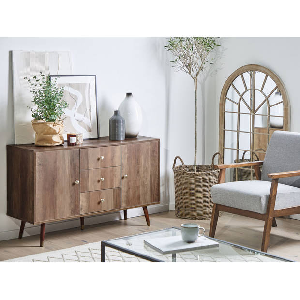 Beliani ULIKA - Sideboard-Lichte houtkleur-MDF, Spaanplaat