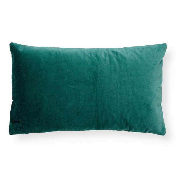 Dutch Decor - PIPPA - Sierkussen velvet Sagebrush Green 30x50 cm - groen