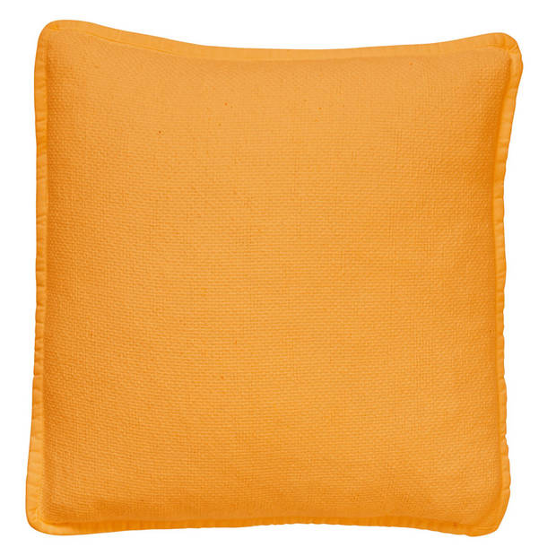 Dutch Decor - BOWIE - Sierkussen 45x45 cm - van gewassen katoen - Golden Glow 45x45 cm - geel