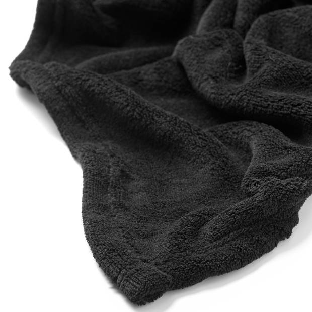 Dutch Decor - HARVEY - Plaid 150x200 cm - superzachte deken van fleece - Raven - zwart