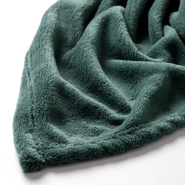 Dutch Decor - HARVEY - Plaid 150x200 cm - superzachte deken van fleece - Sagebrush Green - groen