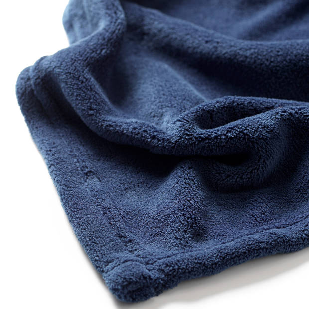 Dutch Decor - HARVEY - Plaid 150x200 cm - superzachte deken van fleece - Insignia Blue - blauw