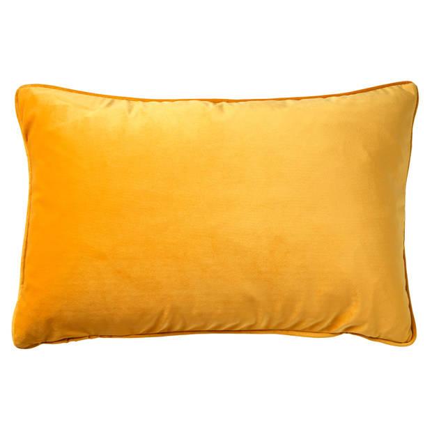 Dutch Decor - FINN - Sierkussen 40x60 cm - velvet - effen kleur - Golden Glow - geel