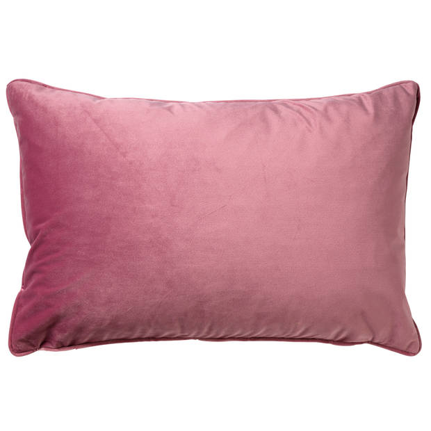 Dutch Decor - FINN - Kussenhoes 40x60 cm - velvet - effen kleur - Heather Rose - roze