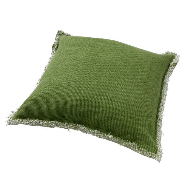 Dutch Decor - BURTO - Sierkussen 60x60 cm - gewassen katoen - Calliste Green - groen