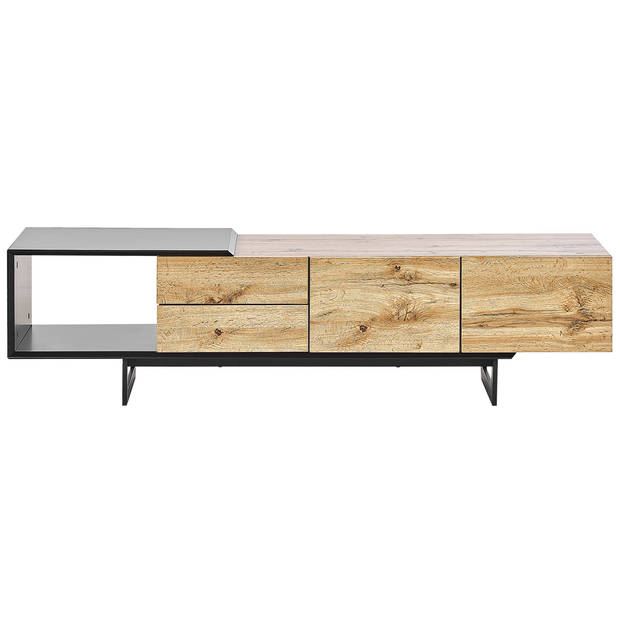 Beliani FIORA - TV-kast-Lichte houtkleur-MDF