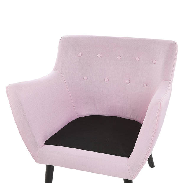 Beliani DRAMMEN - Fauteuil-Roze-Polyester