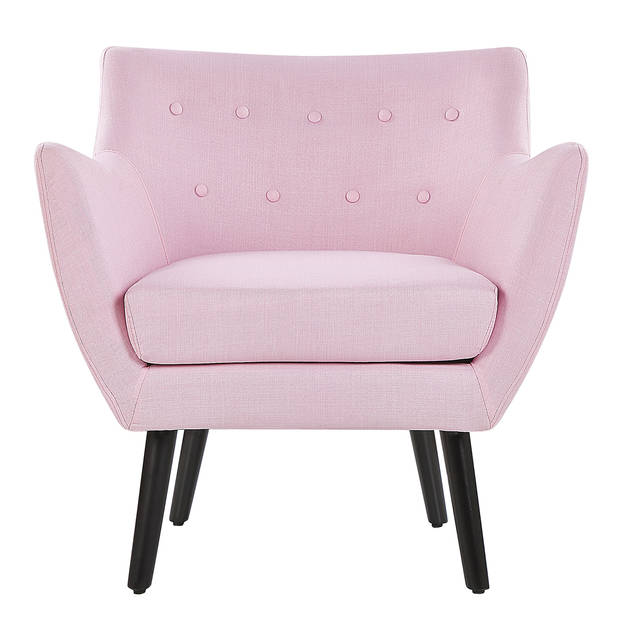 Beliani DRAMMEN - Fauteuil-Roze-Polyester