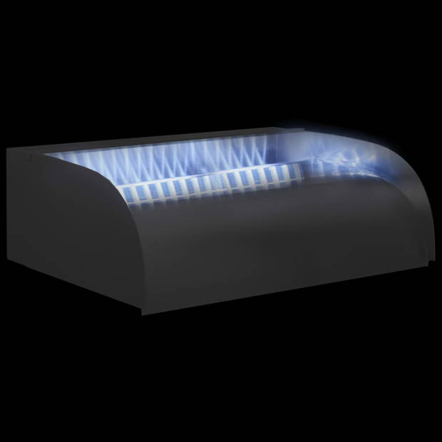 vidaXL Waterval met LED's 45x34x14 cm roestvrij staal 304