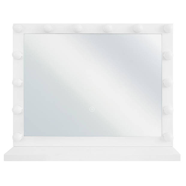 Beliani BEAUVOIR - Make-up spiegel-Wit-IJzer