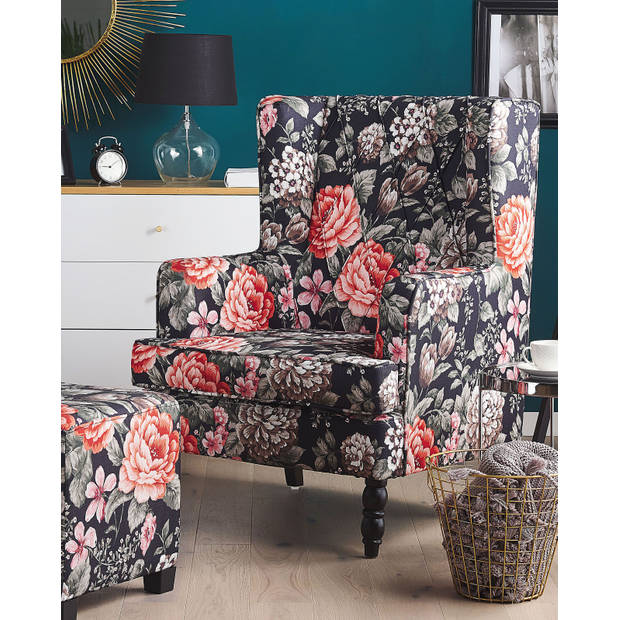 Beliani SANDSET - Fauteuil-Zwart-Polyester