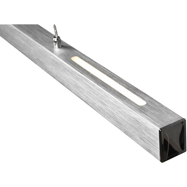 LED Hanglamp - Trion Parola Up and Down - 31W - Warm Wit 3000K - Dimbaar - Rechthoek - Mat Grijs - Aluminium