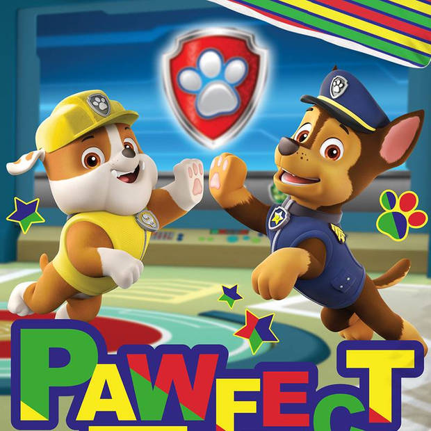 Disney Paw Patrol dekbedovertrek - Katoen - 1-persoons (140x200 cm + 1 sloop) - Multi