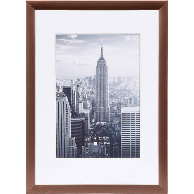 Henzo Fotolijst - Manhattan - Fotomaat 13x18 cm - Brons