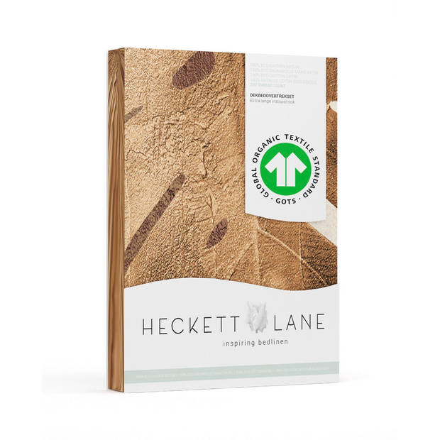 Heckett Lane Dekbedovertrek Katoen Satijn Roca - rustic brown 240x200/220cm