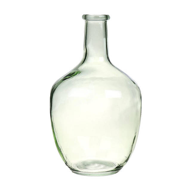 Flesvormige bloemenvazen/decoratie vazen/boeketvazen 18 x 30 cm transparant glas - Vazen