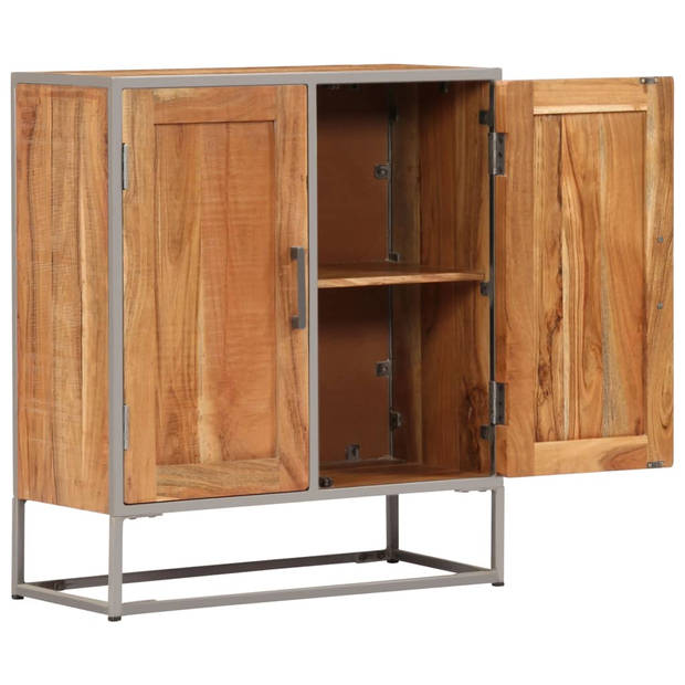 The Living Store Retro Dressoir - Massief Acaciahout - 65 x 30 x 75 cm - Vintage stijl