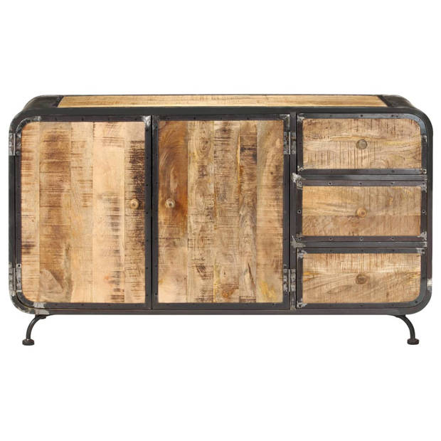 The Living Store Dressoir Antieke Stijl - Massief Mangohout - 140 x 40 x 80 cm