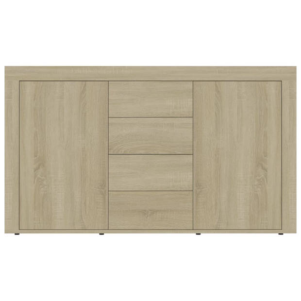 vidaXL Dressoir 120x36x69 cm bewerkt hout sonoma eikenkleurig