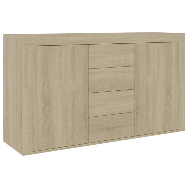 vidaXL Dressoir 120x36x69 cm bewerkt hout sonoma eikenkleurig