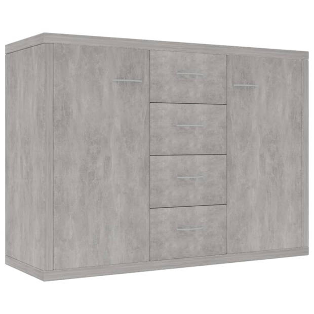 vidaXL Dressoir 88x30x65 cm bewerkt hout betongrijs