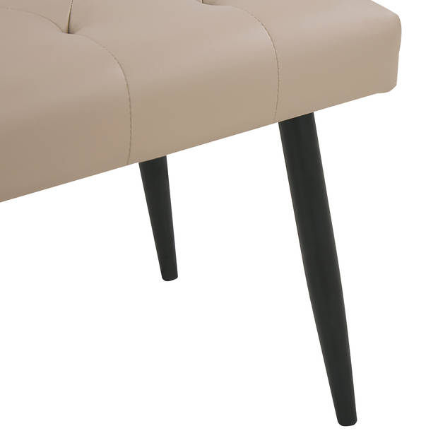 Beliani ESSONNE - Hocker-Beige-Kunstleer