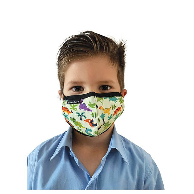 DreamBaby gezichtsmasker of mondkapje voor kinderen dinosaurus 2 stuks