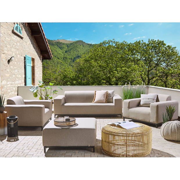 Beliani ROVIGO - Loungeset-Beige-Polyester