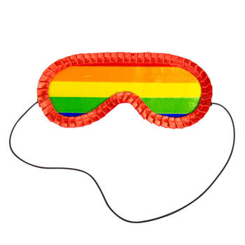 Folat blinddoek Piñata junior 21 x 9 cm papier rood/geel/groen