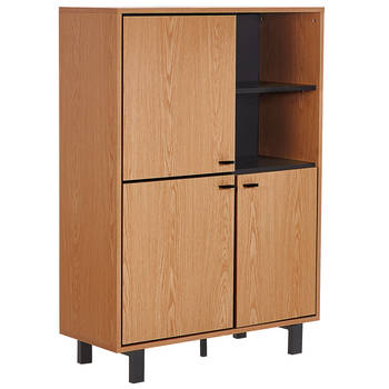 Beliani PARAMOUNT - Sideboard-Lichte houtkleur-Vezelplaat