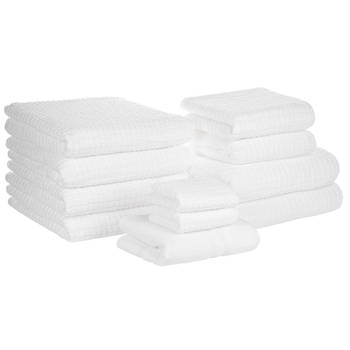 Blokker Beliani ATAI - Handdoek-Wit-Katoen aanbieding
