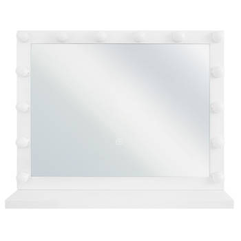 Beliani BEAUVOIR - Make-up spiegel-Wit-IJzer