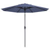 Madison Parasol Paros II Luxe 300 cm safierblauw